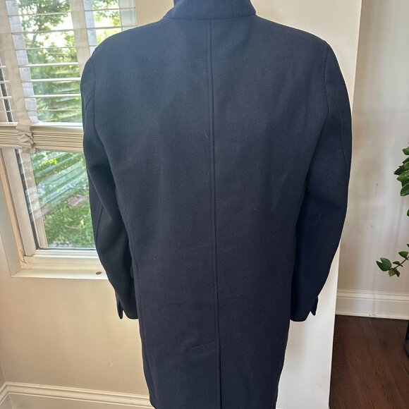 Theory Christopher PCP Apollo Men's Wool Button Up Peacoat Navy Size M - Picture 2 of 6
